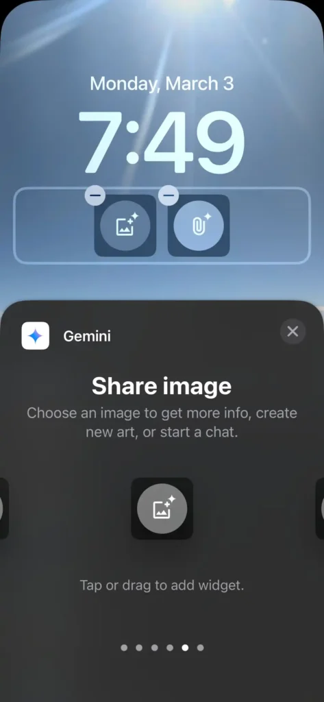 Google Gemini no iPhone: Novo Widget Permite Acesso Direto da Tela de Bloqueio